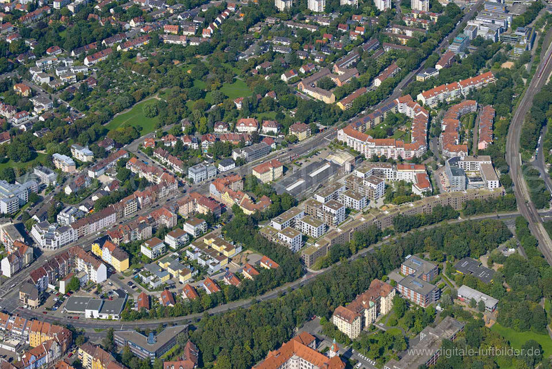Luftaufnahme Tafelhalle in Nürnberg | Mittelfranken, Bayern