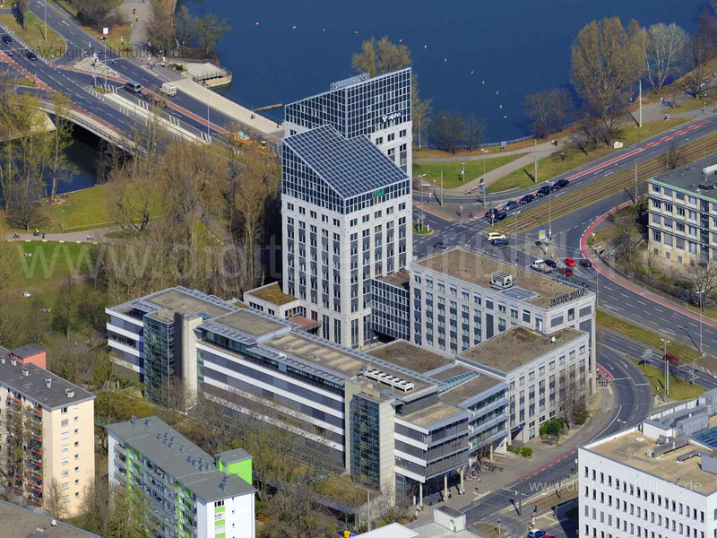 Titel: Technische Hochschule Georg-Simon-Ohm, Bildnummer: f471851, Ort / Stadt: Nürnberg, (Land)Kreis: kreisfreie Stadt Nürnberg, Regierungsbezirk: Mittelfranken, Bundesland: Bayern, Aufnahmedatum: 28.03.2022, Schlagwörter: Luftbild, Luftbilder, Luftbildfotografie, Luftaufnahme, Luftbildaufnahme, Luftfoto, Vogelperspektive, Vogelansicht, Deutschland, Technische Hochschule Georg-Simon-Ohm, Flaschenhof, Vogelsgarten, Baustelle, Gewerbeimmobilien, Wöhrder Wiese, Wöhrder Talübergang, Monat: März, Ja