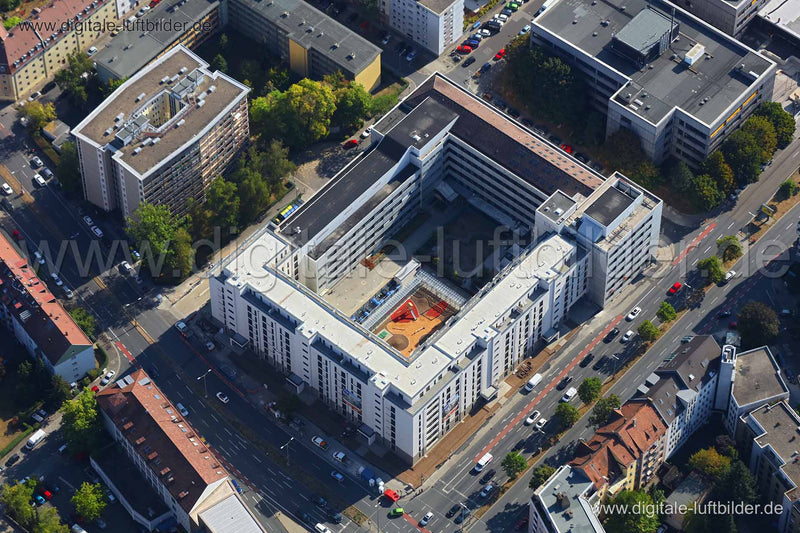 Luftaufnahme Tempohaus in Nürnberg | Mittelfranken, Bayern