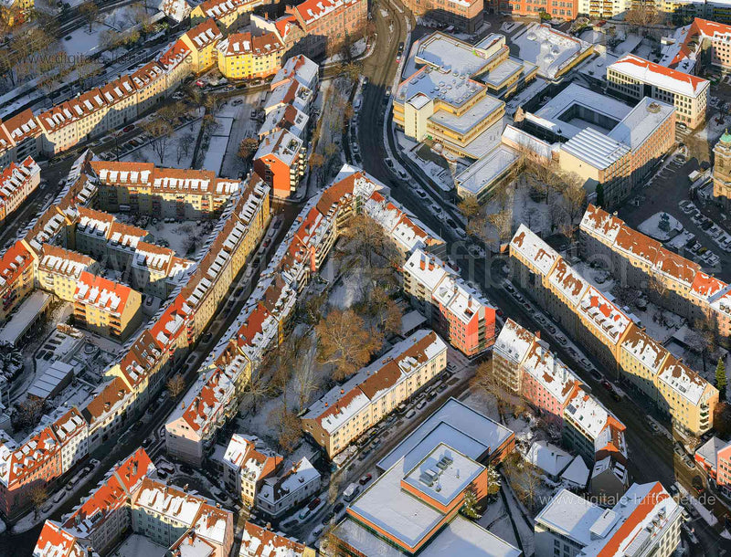 Luftaufnahme Tetzelgasse in Nürnberg | Mittelfranken, Bayern