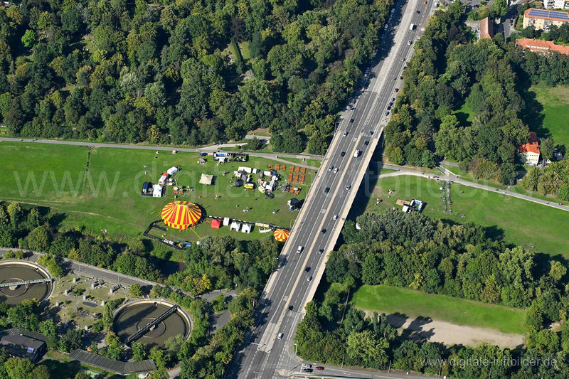 Luftaufnahme Theodor-Heuss-Brücke in Nürnberg | Mittelfranken, Bayern