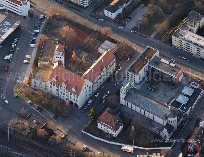 Luftaufnahme Thusneldaschule in Nürnberg | Mittelfranken, Bayern