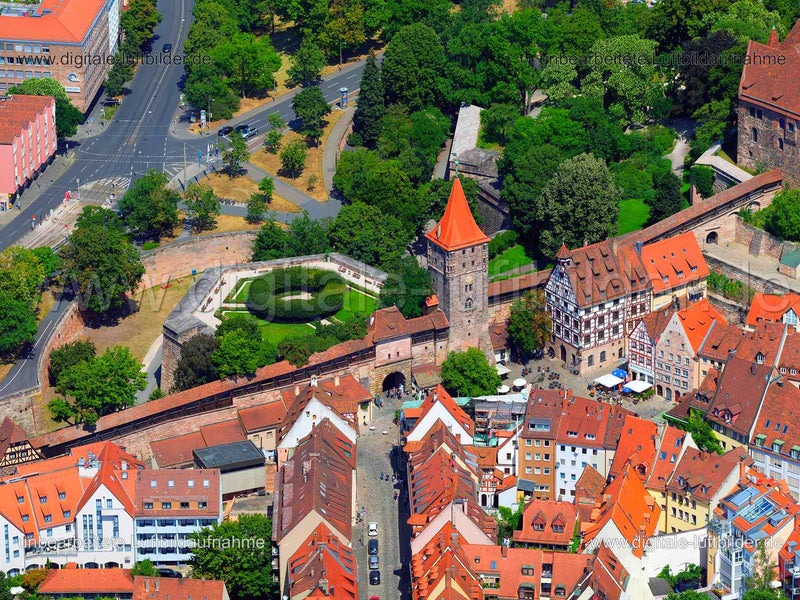Luftaufnahme Tiergärtnertor in Nürnberg | Mittelfranken, Bayern