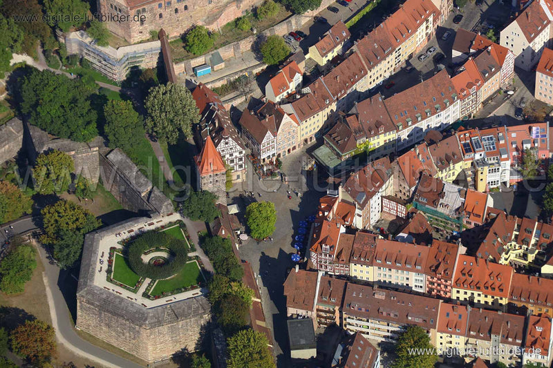Luftaufnahme Tiergärtnertorplatz in Nürnberg | Mittelfranken, Bayern