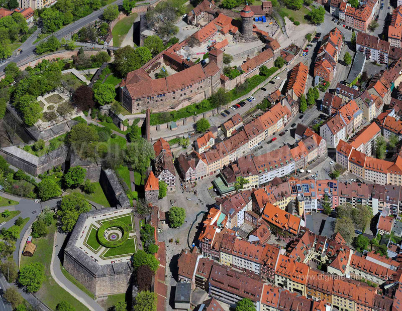 Luftaufnahme Tiergärtnertorplatz in Nürnberg | Mittelfranken, Bayern