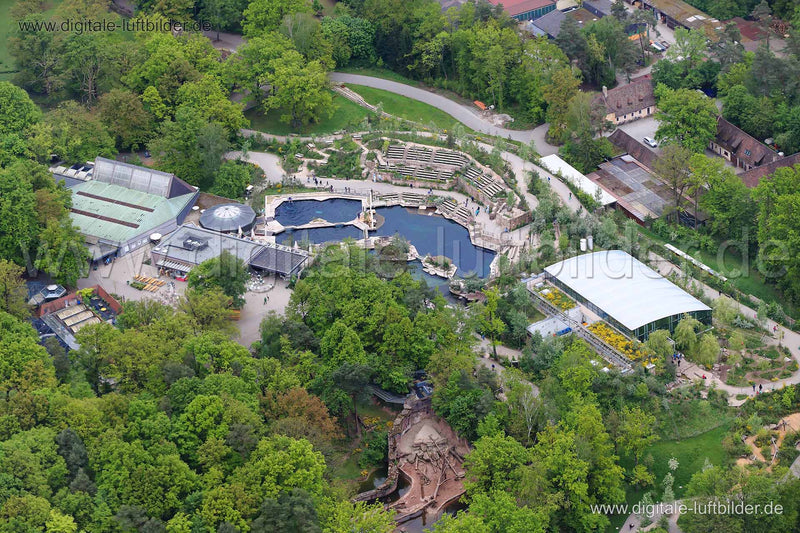 Luftaufnahme Tiergarten in Nürnberg | Mittelfranken, Bayern
