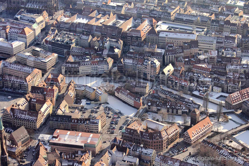 Luftaufnahme Trödelmarkt in Nürnberg | Mittelfranken, Bayern