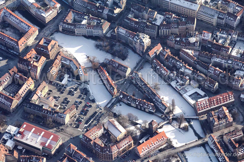 Luftaufnahme Trödelmarkt in Nürnberg | Mittelfranken, Bayern