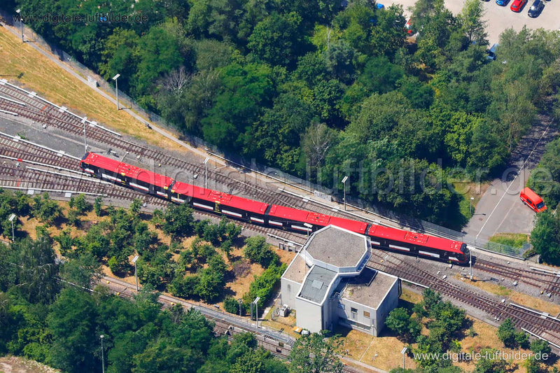 Luftaufnahme U-Bahn-Betriebshof Langwasser in Nürnberg | Mittelfranken, Bayern