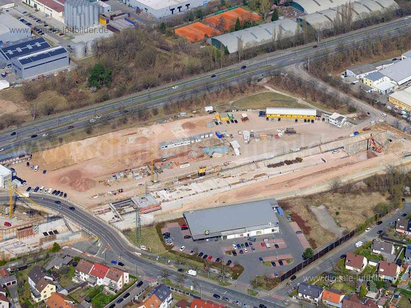 Luftaufnahme U-Bahnline Gebersdorf in Nürnberg | Mittelfranken, Bayern