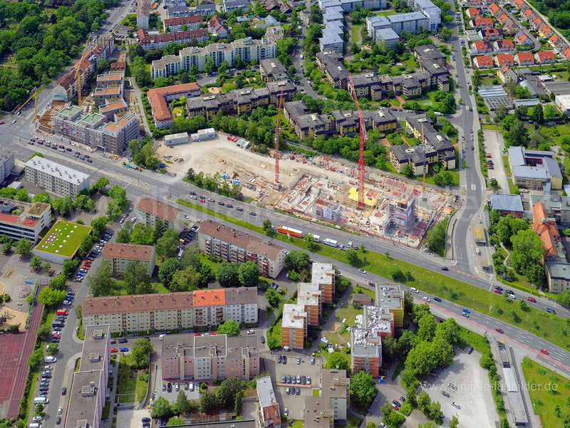 Luftaufnahme Umweltbank (Baustelle) in Nürnberg | Mittelfranken, Bayern