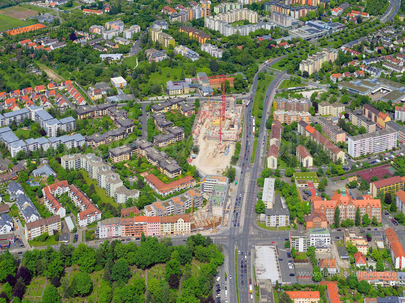 Luftaufnahme Umweltbank (Baustelle) in Nürnberg | Mittelfranken, Bayern