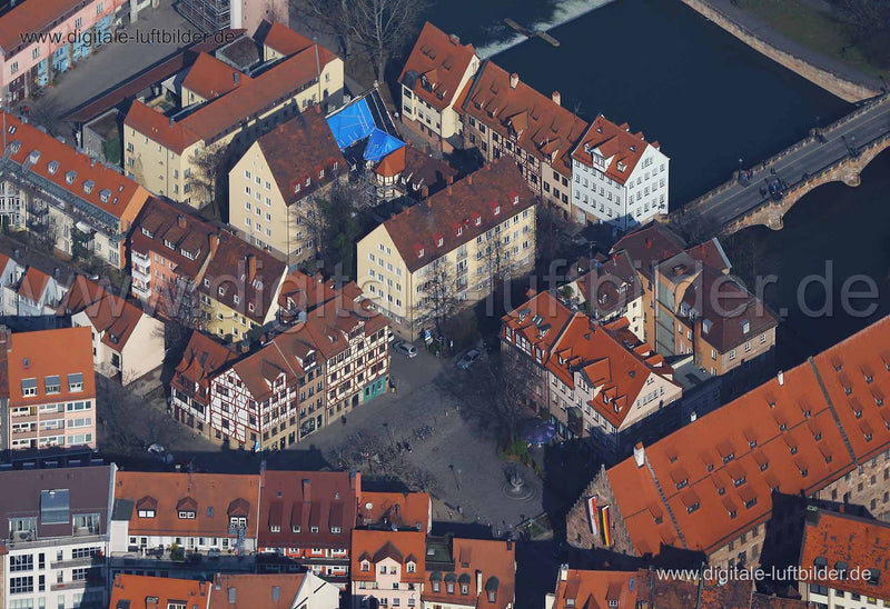Luftaufnahme Unschlittplatz in Nürnberg | Mittelfranken, Bayern