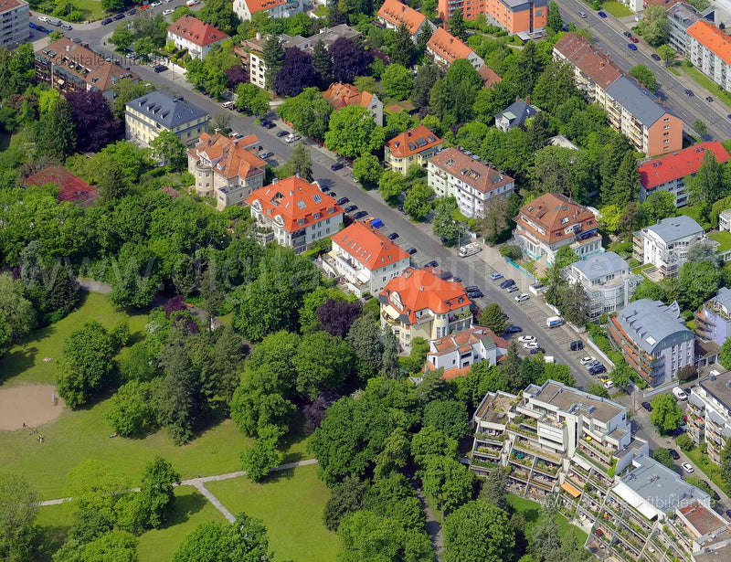 Luftbild - Virchowstraße, Ort: Nürnberg, Tags: Villa, Villen, , , Nürnberg, Steigerwaldstraße, Virchowstraße, Äußere Bayre...