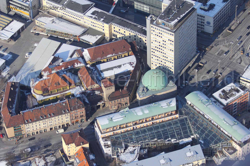 Luftaufnahme Volksbad & Planetarium in Nürnberg | Mittelfranken, Bayern