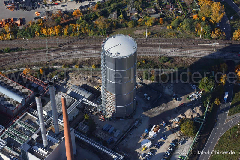 Luftaufnahme Wärmespeicher in Nürnberg | Mittelfranken, Bayern