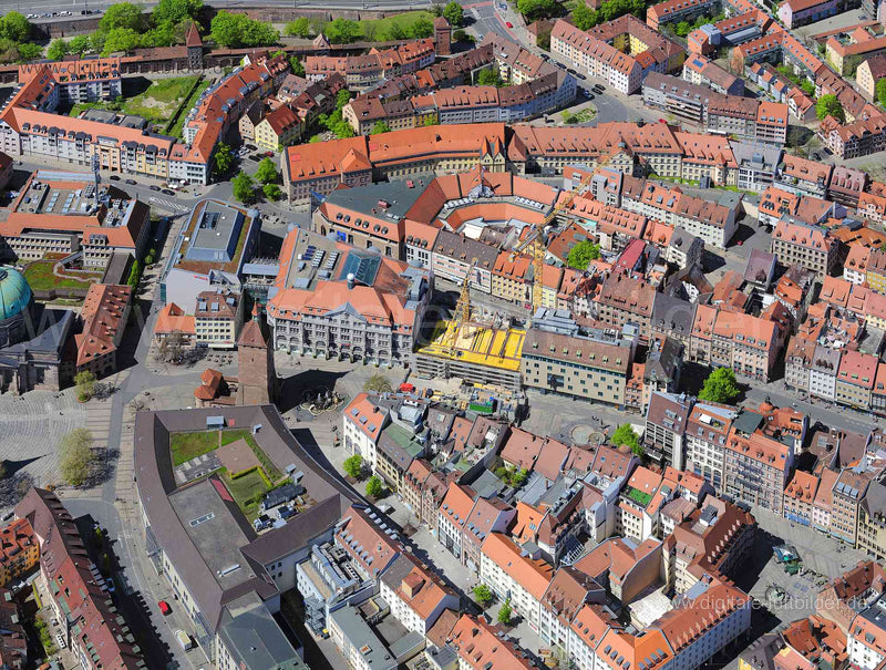 Luftaufnahme Weißer Turm in Nürnberg | Mittelfranken, Bayern