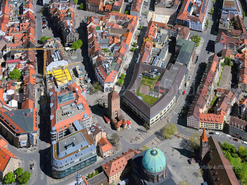 Luftaufnahme Weißer Turm in Nürnberg | Mittelfranken, Bayern