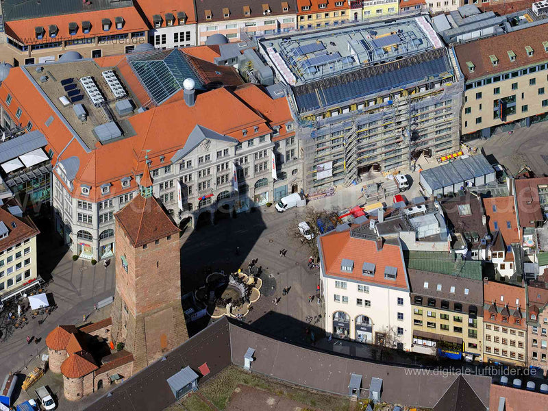 Luftaufnahme Ludwigsplatz in Nürnberg | Mittelfranken, Bayern