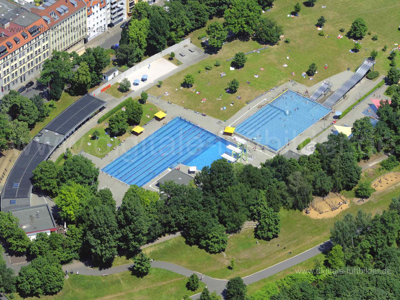 Luftaufnahme Westbad in Nürnberg | Mittelfranken, Bayern