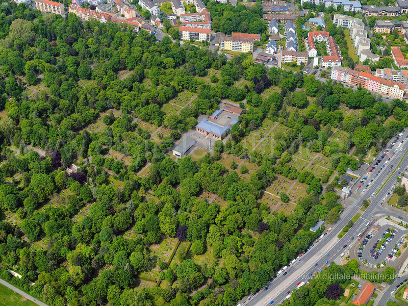 Luftaufnahme Westfriedhof in Nürnberg | Mittelfranken, Bayern