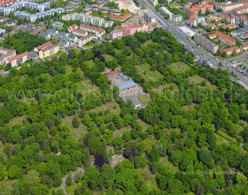 Luftaufnahme Westfriedhof in Nürnberg | Mittelfranken, Bayern