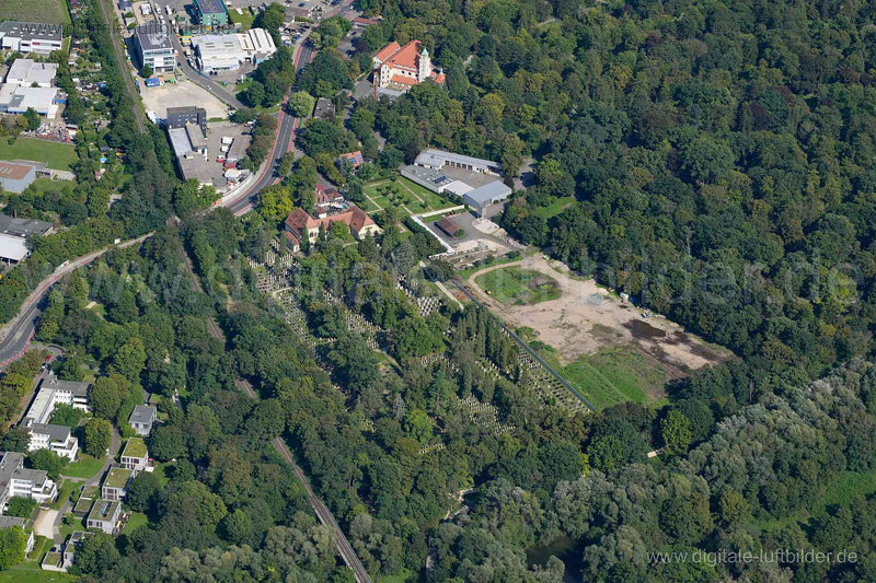 Luftaufnahme Westfriedhof in Nürnberg | Mittelfranken, Bayern