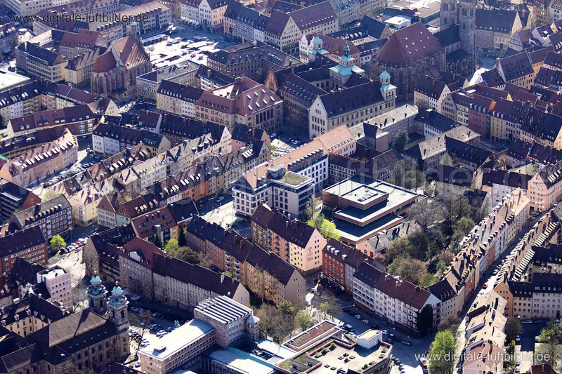 Luftaufnahme Wirtschaftsrathaus in Nürnberg | Mittelfranken, Bayern