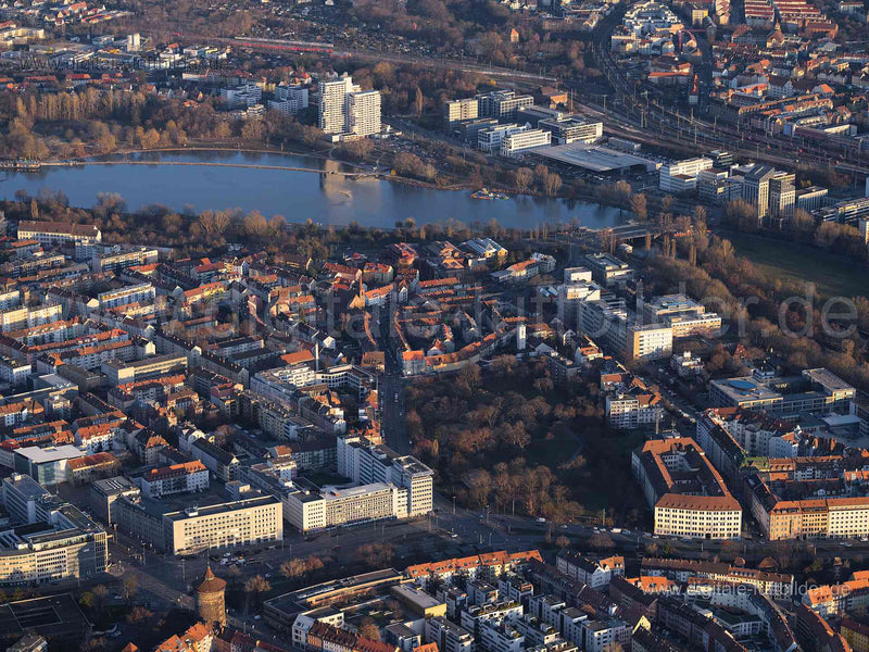 Luftaufnahme Wöhrd in Nürnberg | Mittelfranken, Bayern
