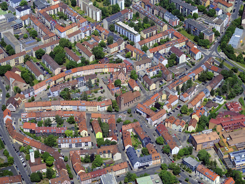 Luftaufnahme Wöhrd in Nürnberg | Mittelfranken, Bayern