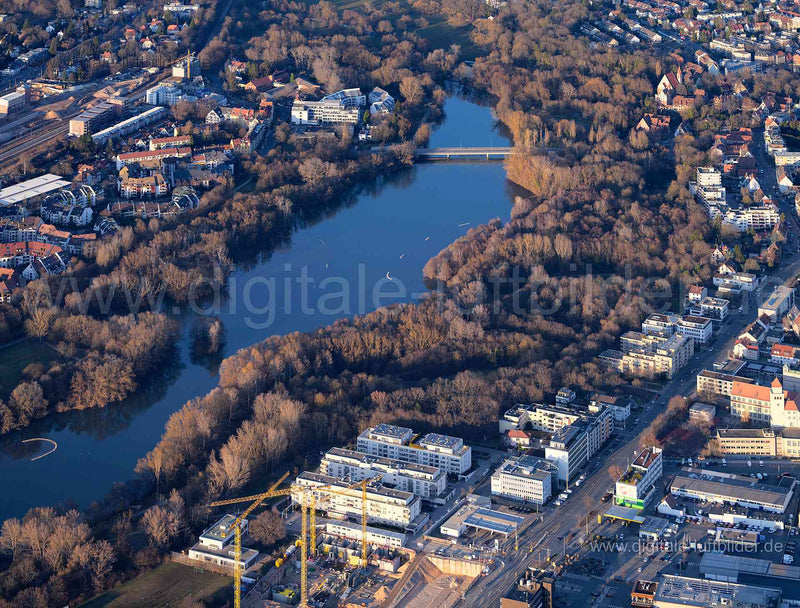 Luftaufnahme Wöhrder See in Nürnberg | Mittelfranken, Bayern