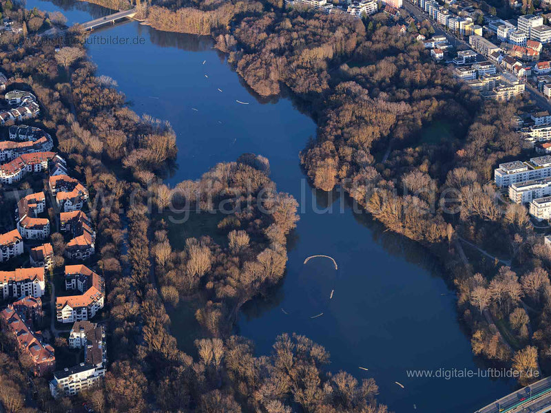Luftaufnahme Wöhrder See in Nürnberg | Mittelfranken, Bayern