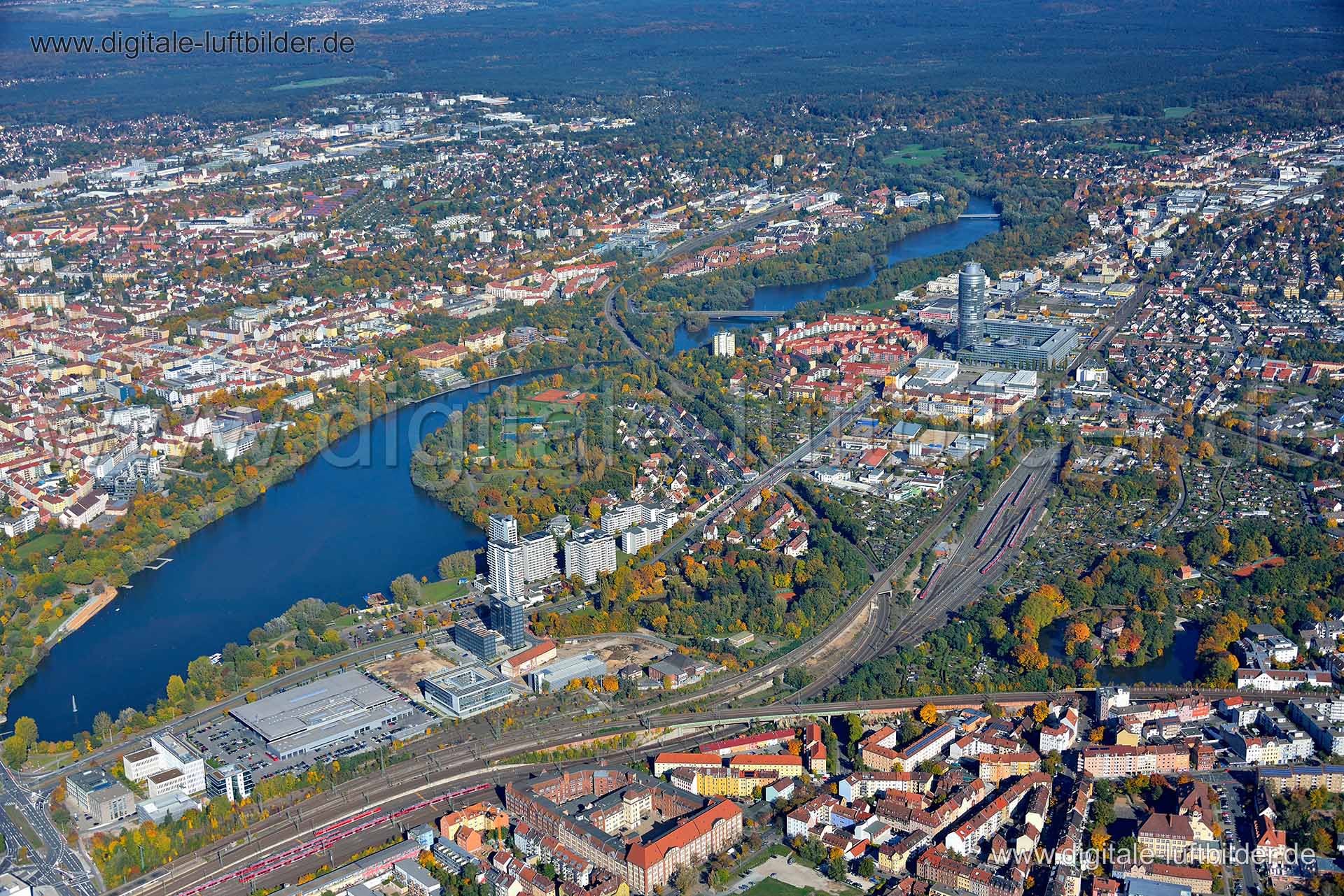 Luftbild Nürnberg Wöhrder See