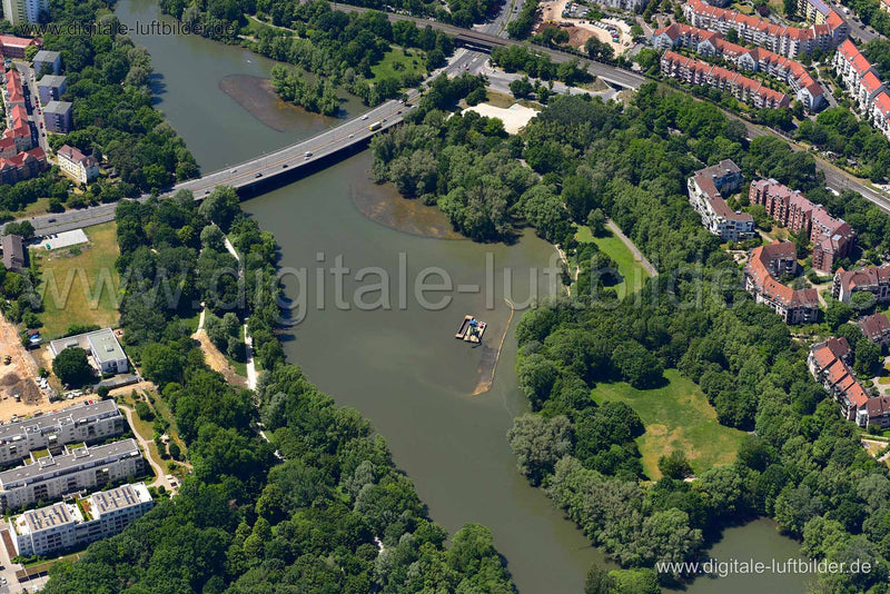 Luftaufnahme Wöhrder See in Nürnberg | Mittelfranken, Bayern