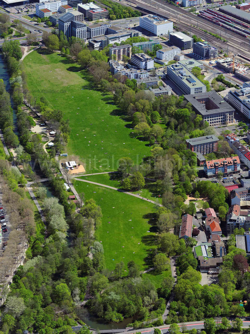 Luftaufnahme Wöhrder Wiese in Nürnberg | Mittelfranken, Bayern