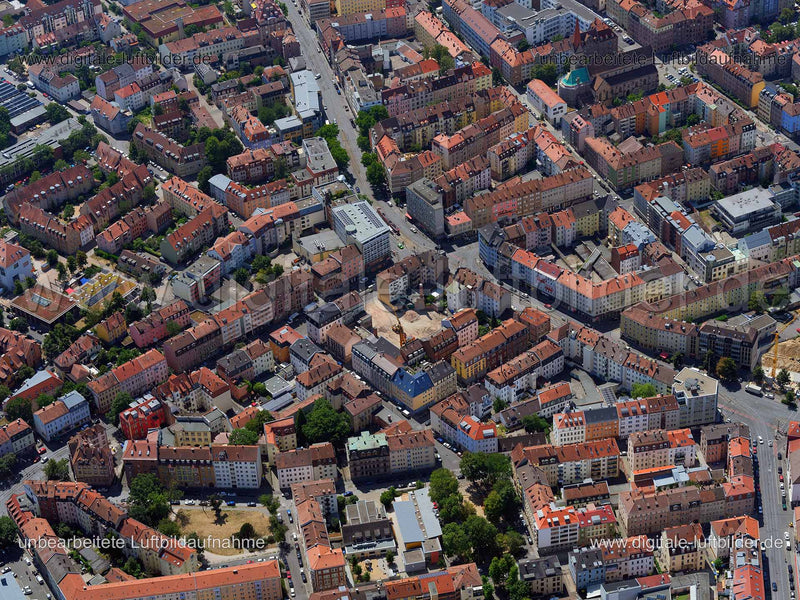 Luftaufnahme Wölckernstraße in Nürnberg | Mittelfranken, Bayern