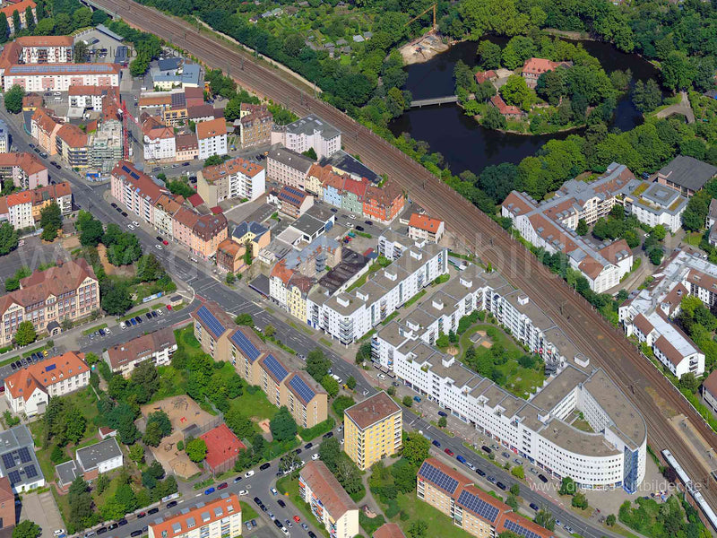 Luftaufnahme Zeltnerschloss in Nürnberg | Mittelfranken, Bayern