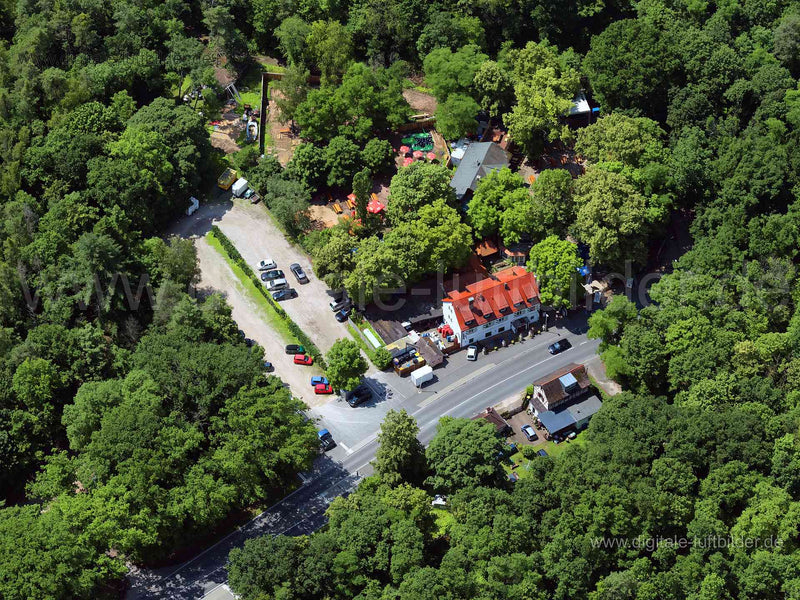Luftaufnahme Zollhaus Biergarten in Nürnberg | Mittelfranken, Bayern