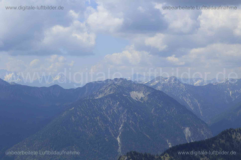 Luftaufnahme Alpenvorland in Oberammergau | Oberbayern, Bayern