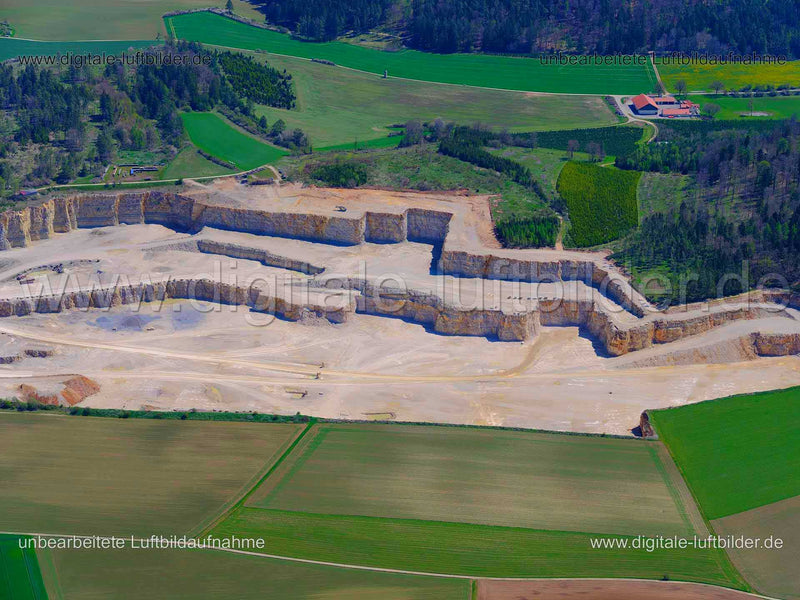 Luftaufnahme Bärnreuther+Deuerlein Schotterwerke in Oberweickenhof | Oberpfalz, Bayern