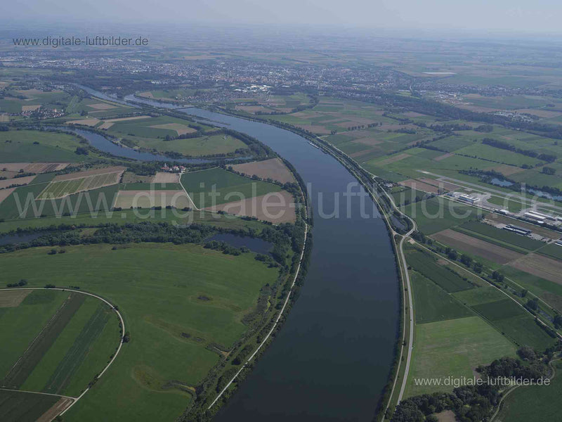 Luftaufnahme Öberauer Donauschleife in Parkstetten | Niederbayern, Bayern