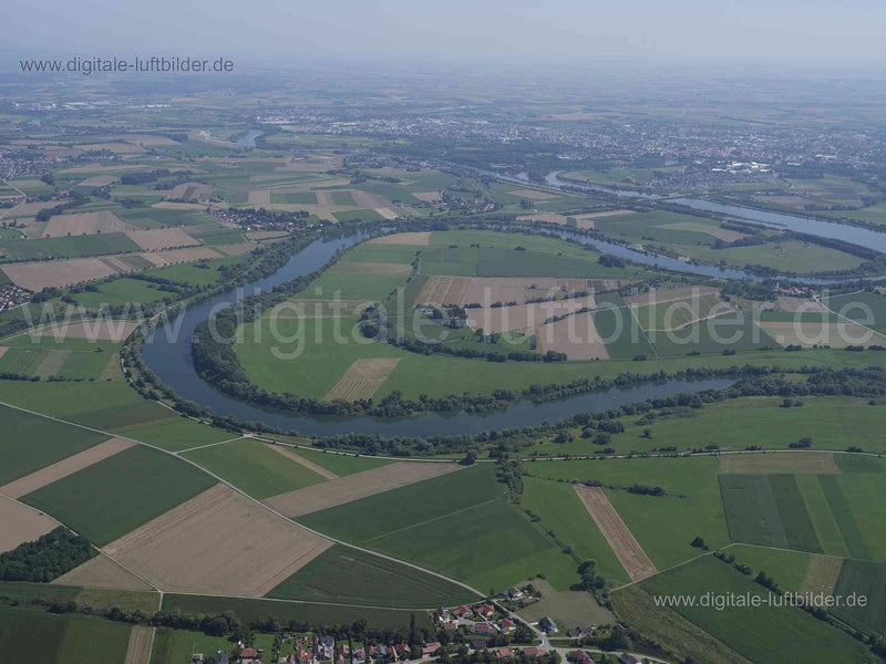 Luftaufnahme Öberauer Donauschleife in Parkstetten | Niederbayern, Bayern