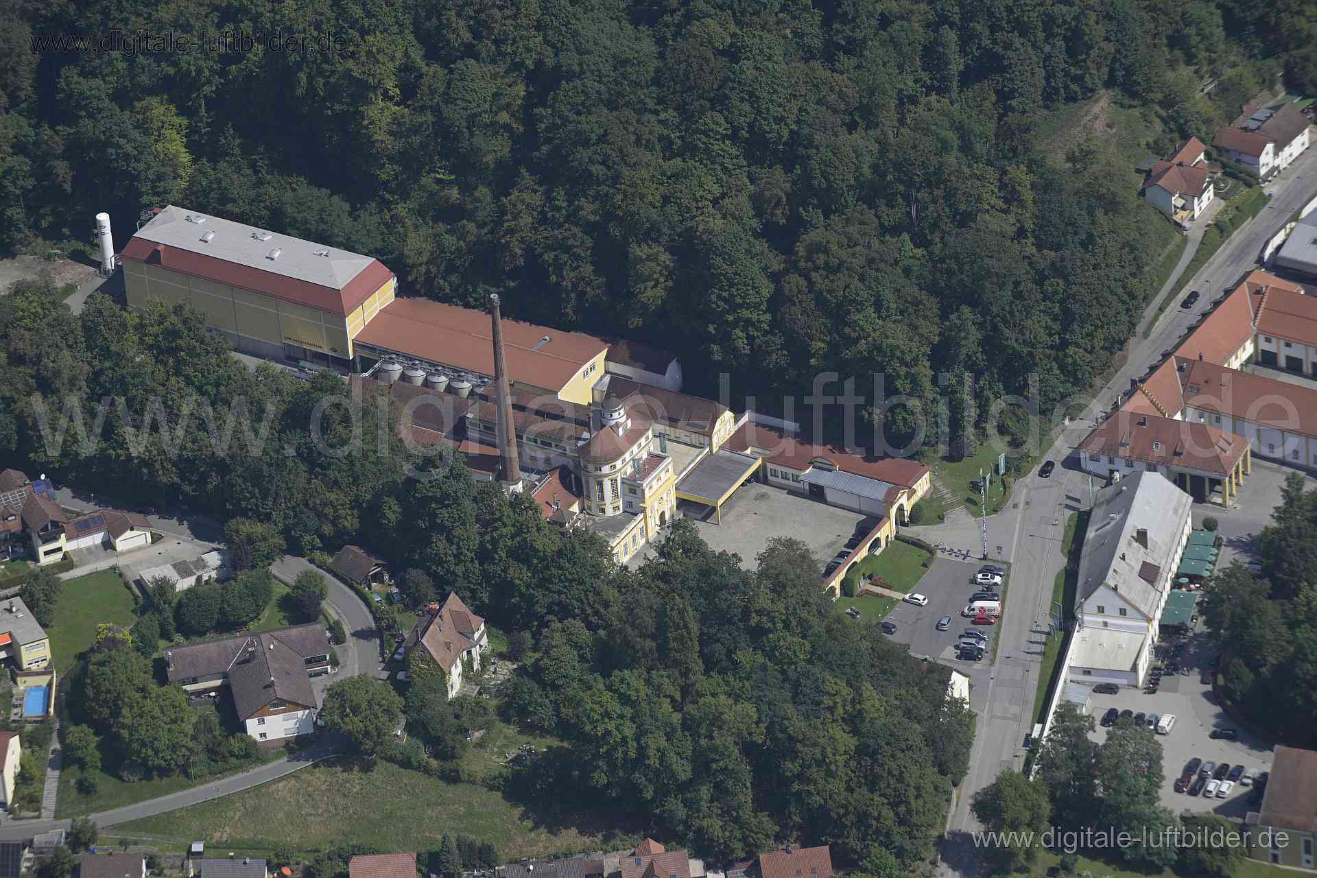 Luftaufnahme Brauerei Hacklberg in Passau | Niederbayern, Bayern