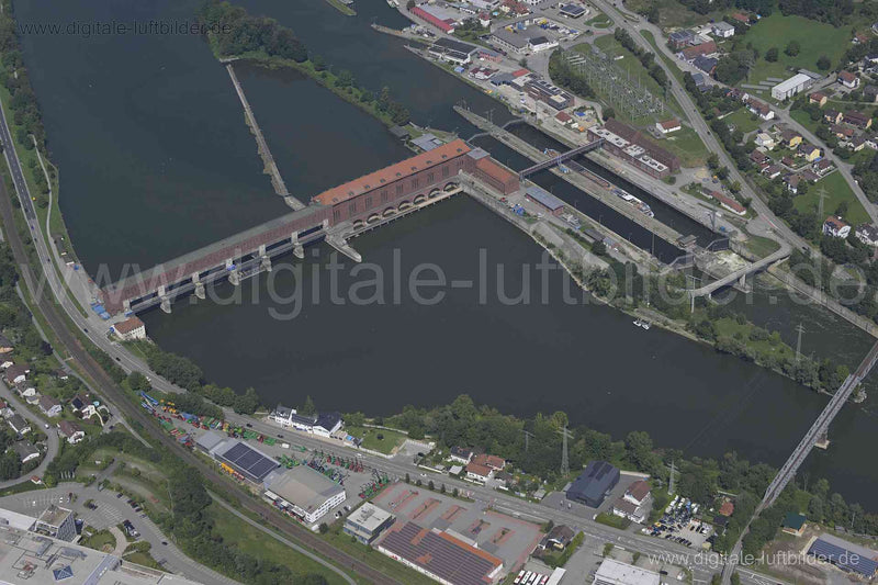 Luftaufnahme Kraftwerk Kachlet in Passau | Niederbayern, Bayern