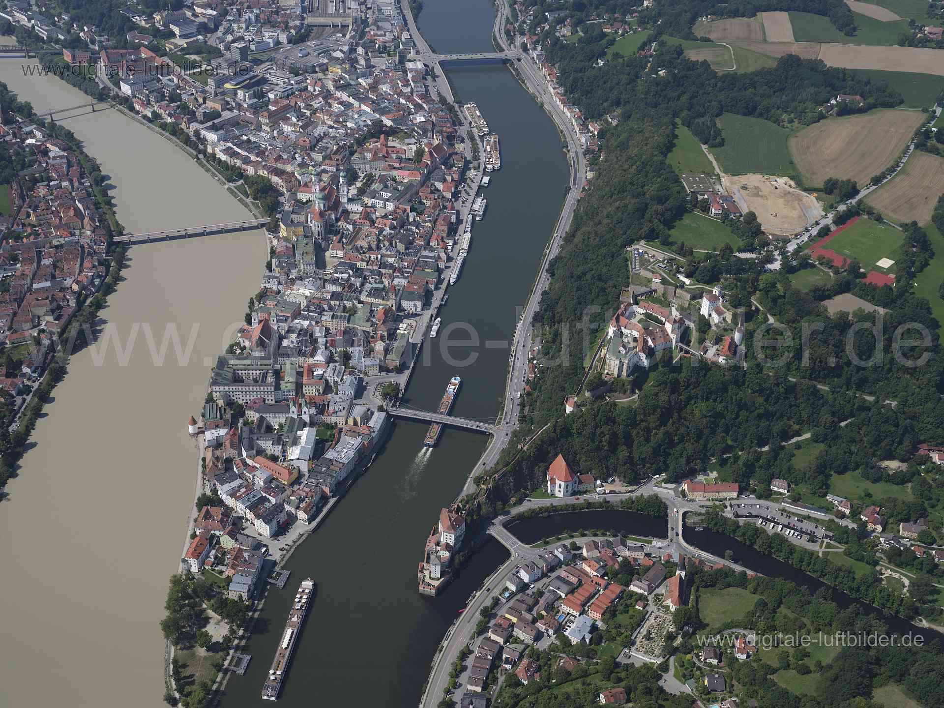 Luftaufnahme Passau in Passau | Niederbayern, Bayern
