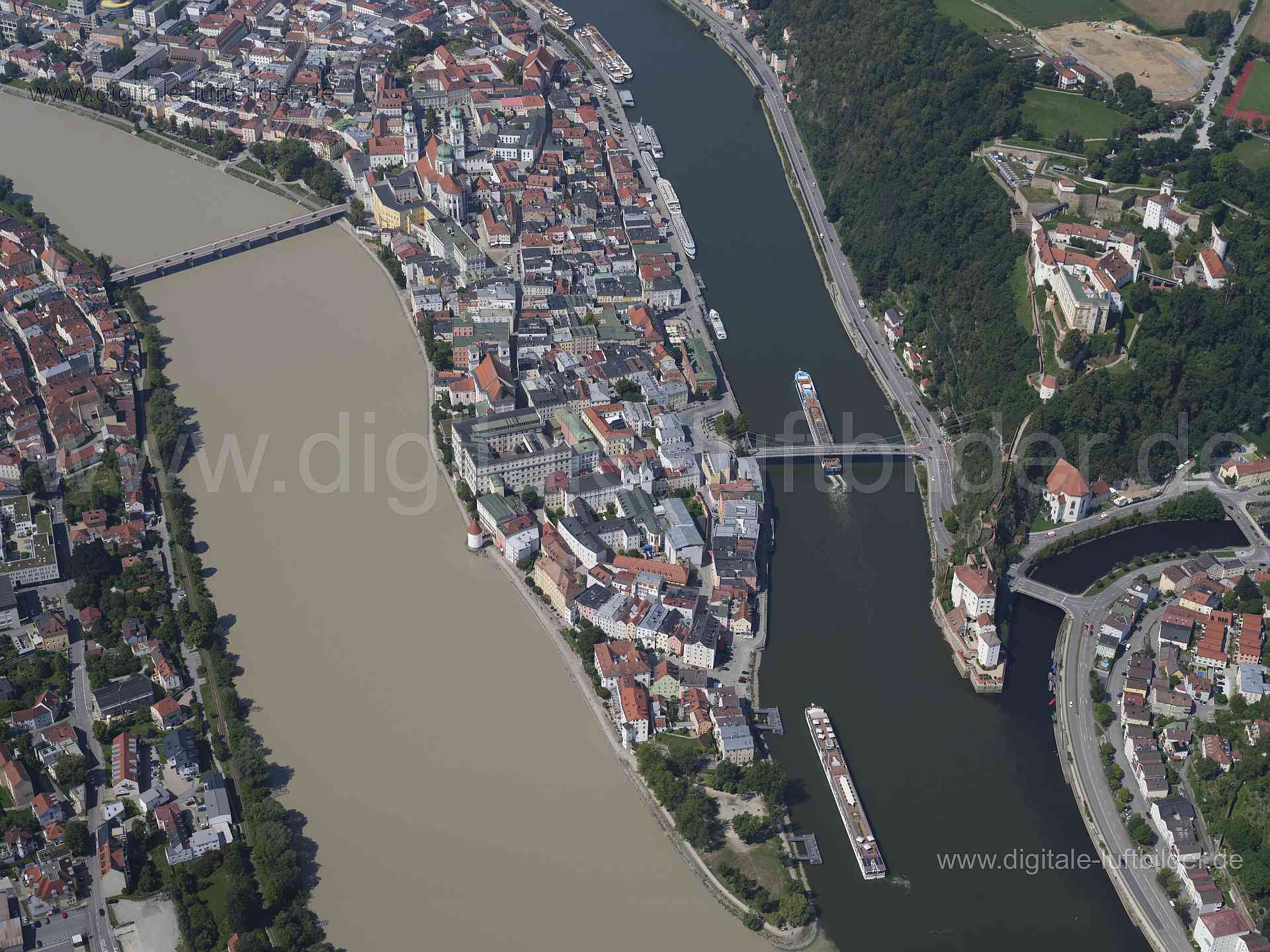Luftaufnahme Passau in Passau | Niederbayern, Bayern