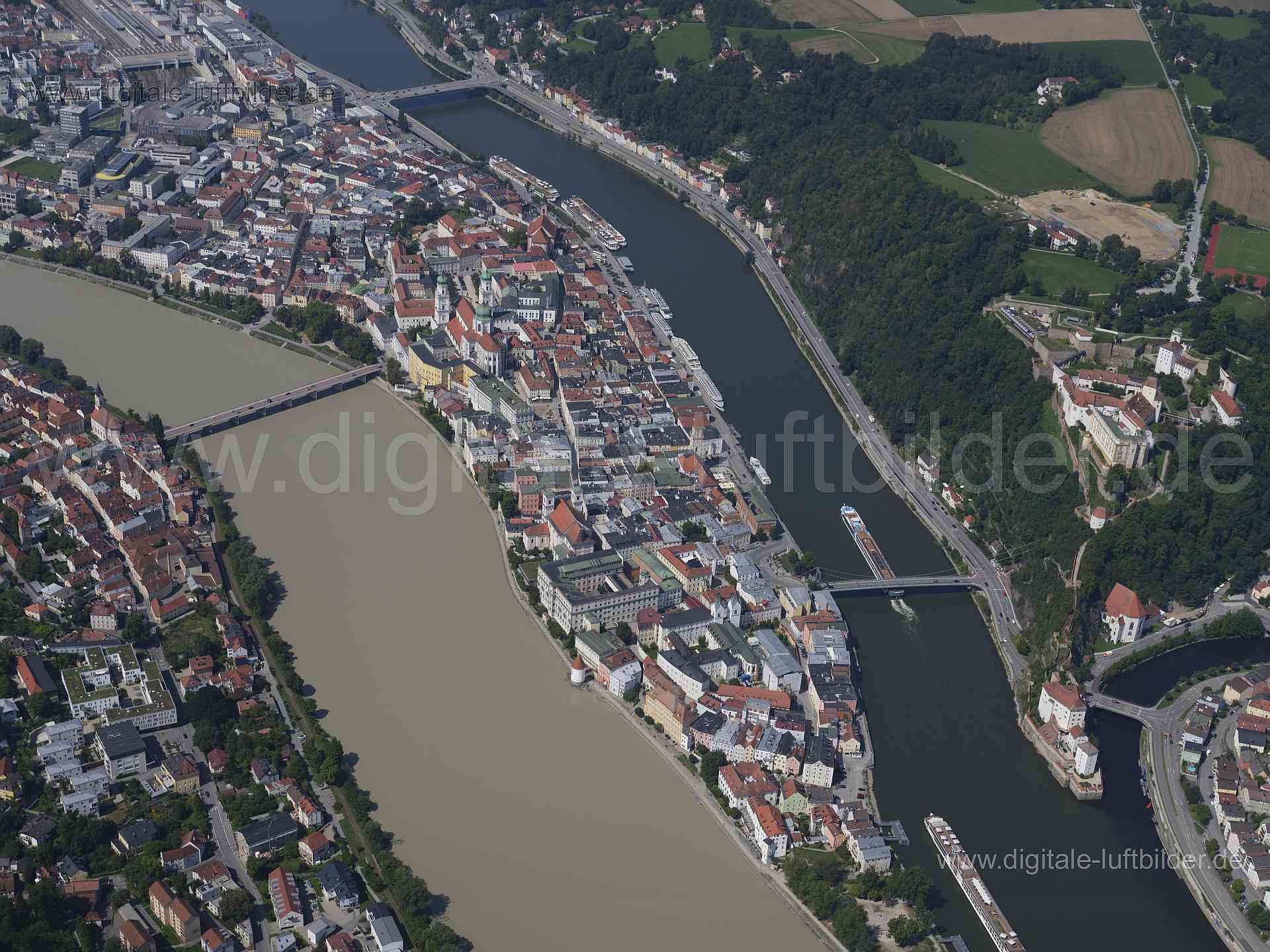 Luftaufnahme Passau in Passau | Niederbayern, Bayern