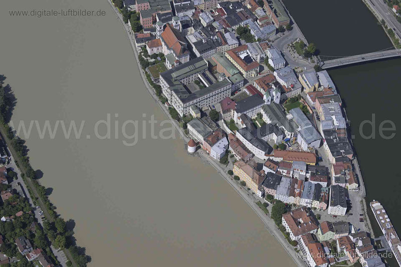 Luftaufnahme Schaiblingsturm in Passau | Niederbayern, Bayern