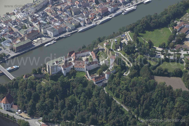 Luftaufnahme Veste Oberhaus in Passau | Niederbayern, Bayern