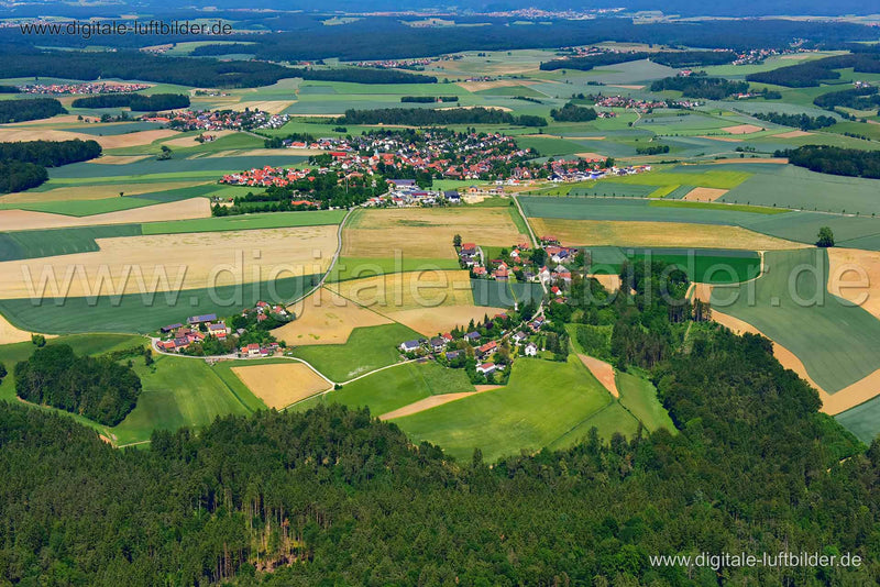 Luftaufnahme Eibrunn in Pettendorf | Oberpfalz, Bayern